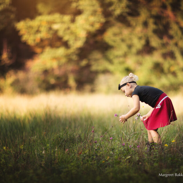 kinderportret in fine art style golden hour